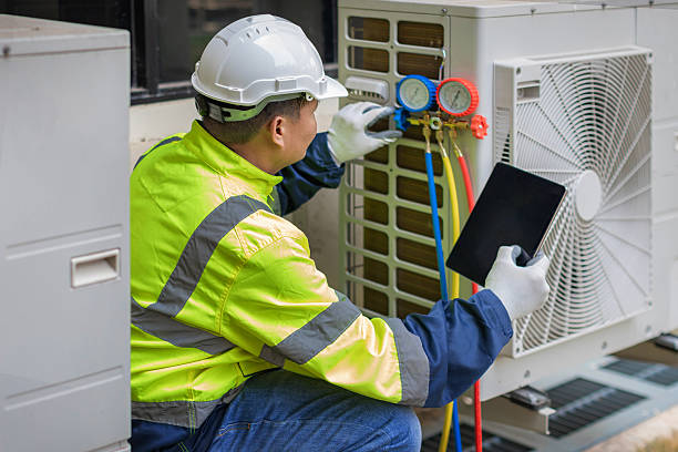 Professional Hvac Maintenance technician working in Mc Graw, NY